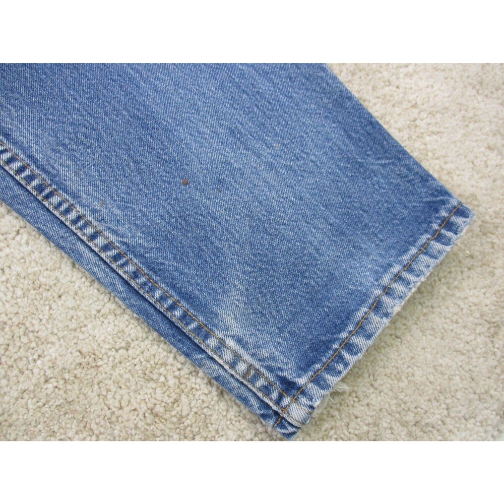 VINTAGE Levis Jeans 550 Relaxed Men 36x30 Blue Orange Tab Distressed Denim USA * - Picture 11 of 16